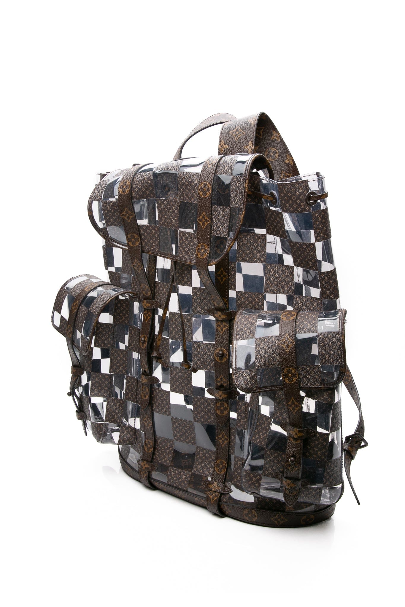 LOUIS VUITTON PVC Monogram Chess Christopher GM Backpack