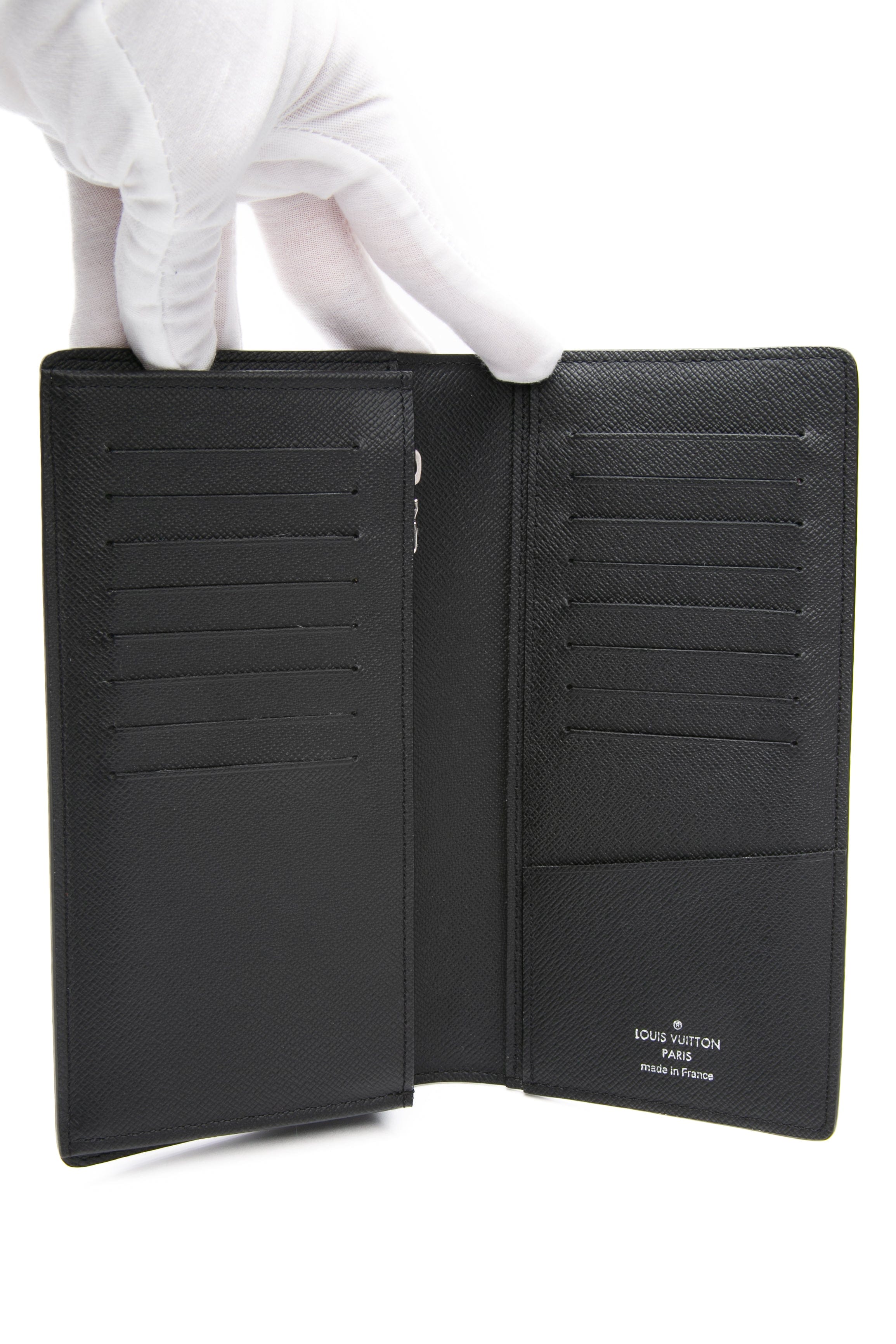 LOUIS VUITTON Brazza Sunrise Monogram Eclipse Wallet