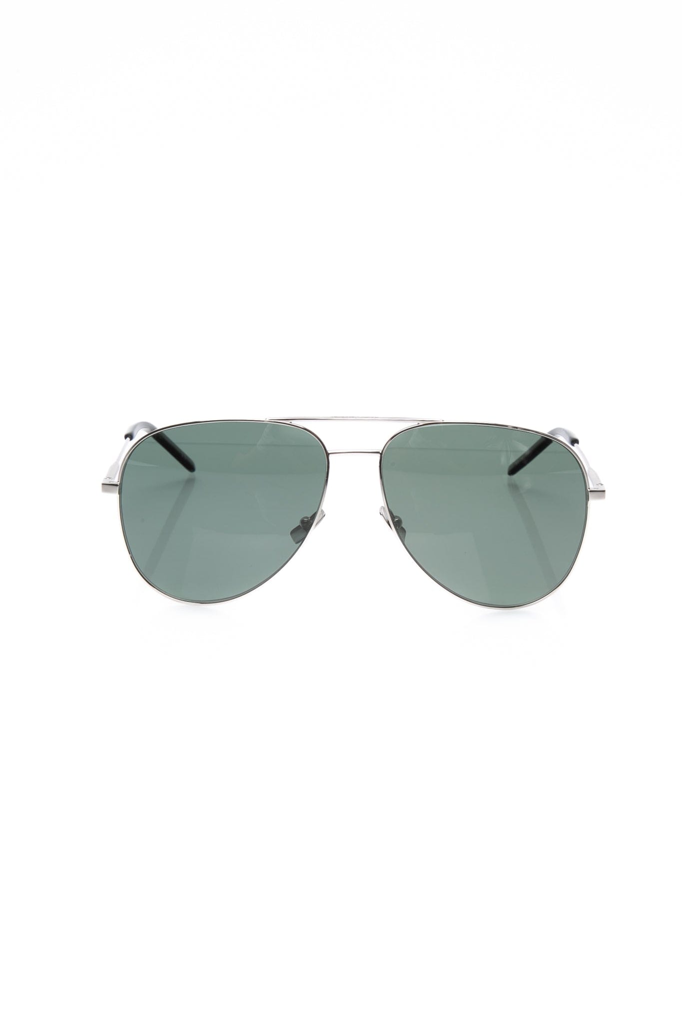SAINT LAURENT Aviator Silver Sunglasses