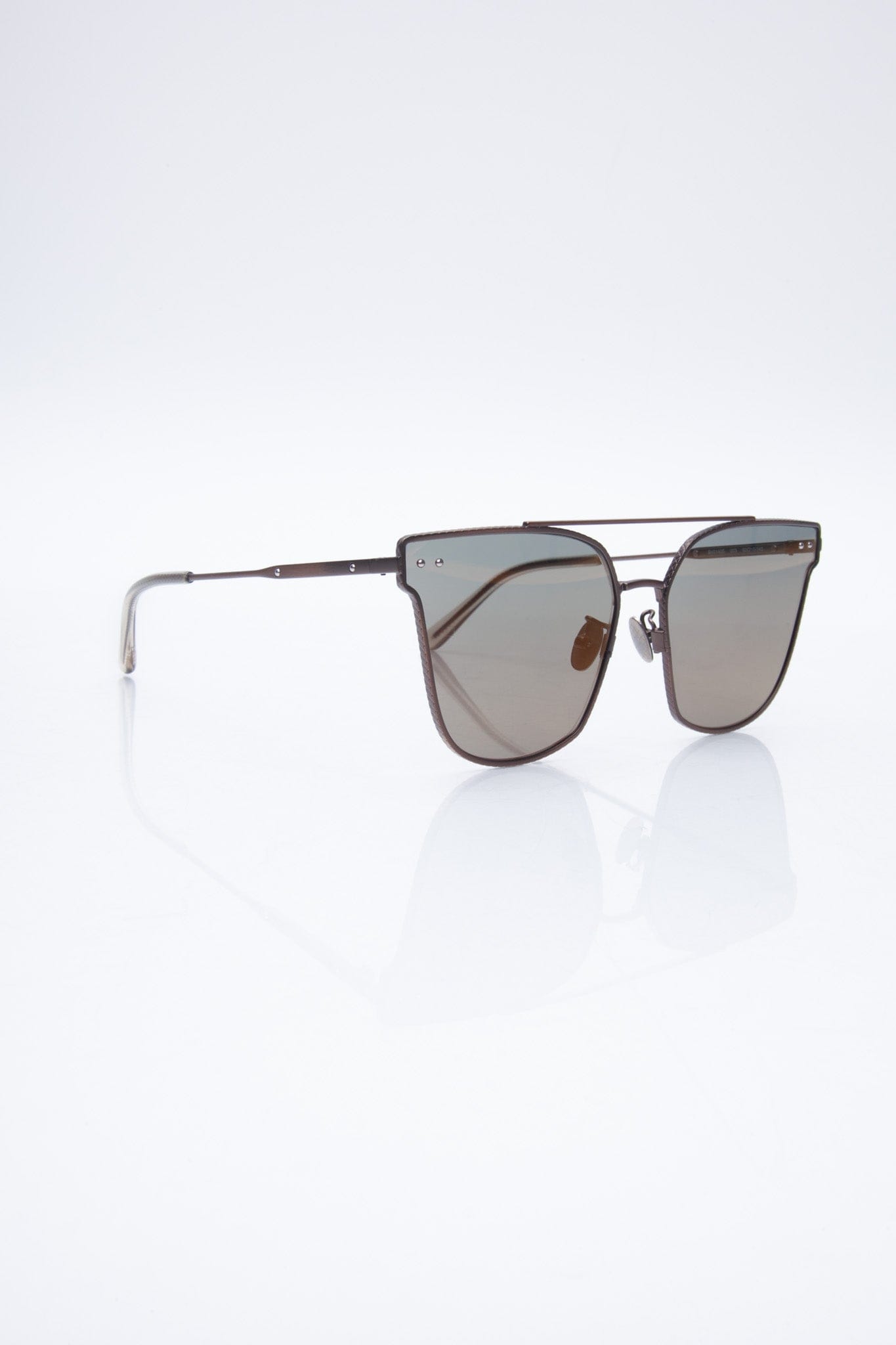 BOTTEGA VENETA Rectangle Brown Sunglasses