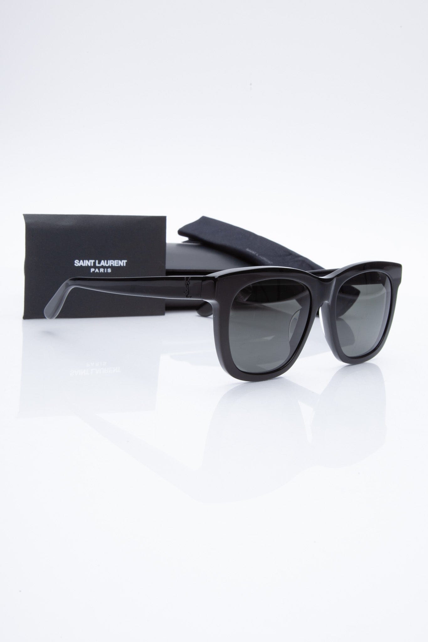 SAINT LAURENT Black Acetate Sunglasses