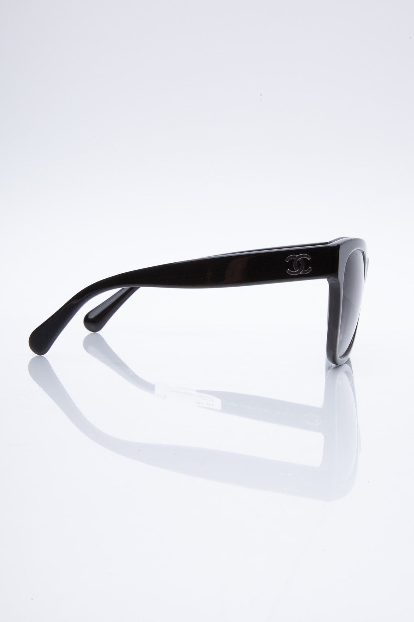 CHANEL Brown Shimmer Frame Square Acetate Sunglasses
