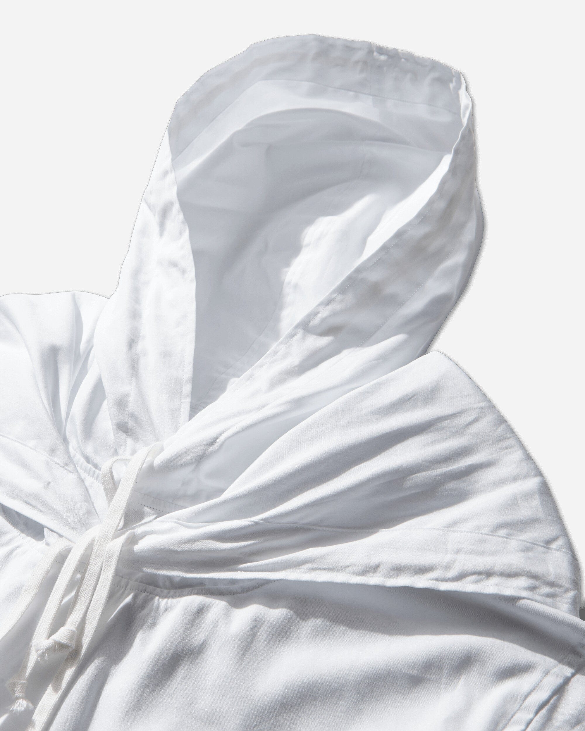 Comme Des Garçons Homme Plus Men's Double-Layer Hooded Shirt White