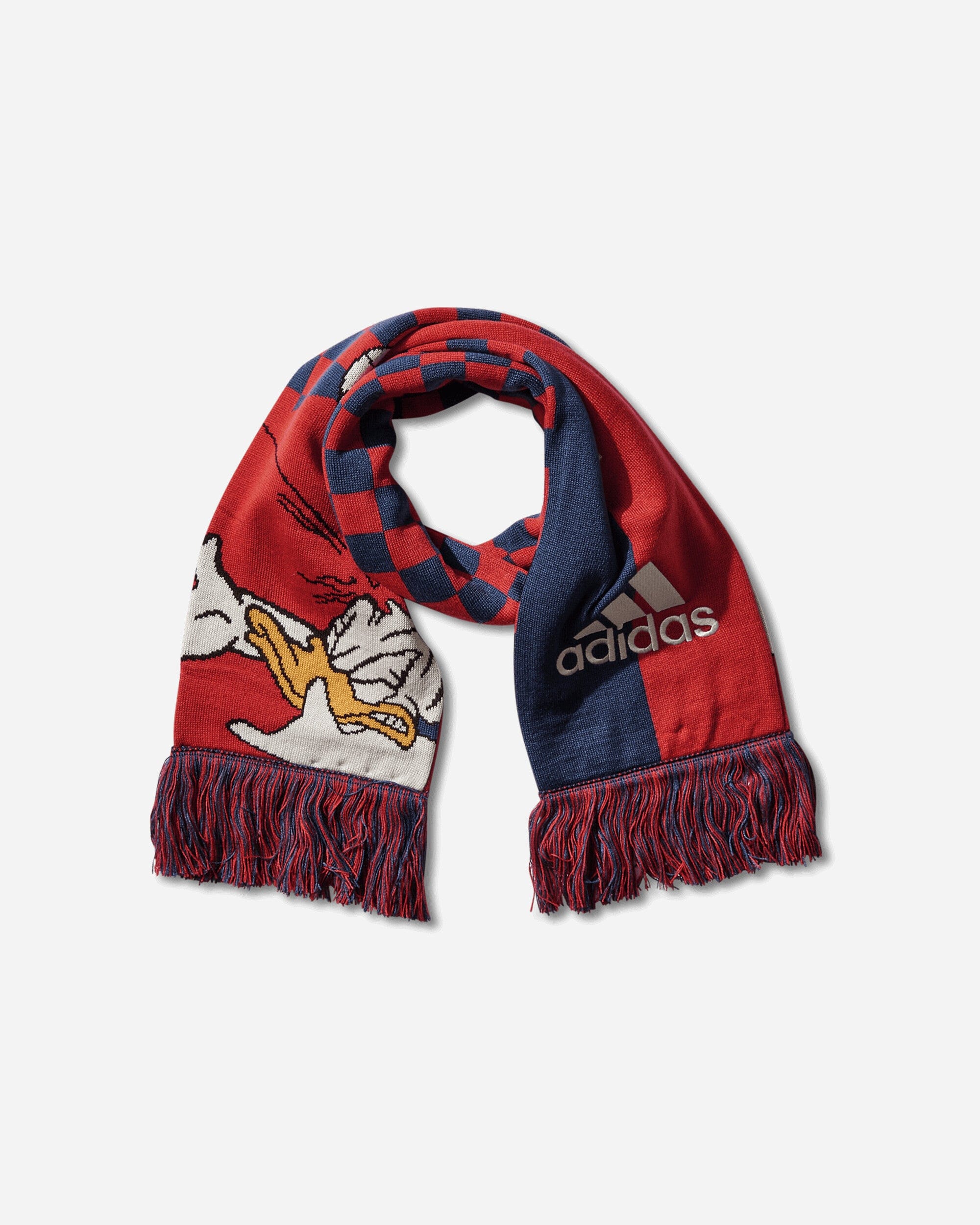 adidas Brain Dead x Disney Scarf Better Scarlet / Victory Blue