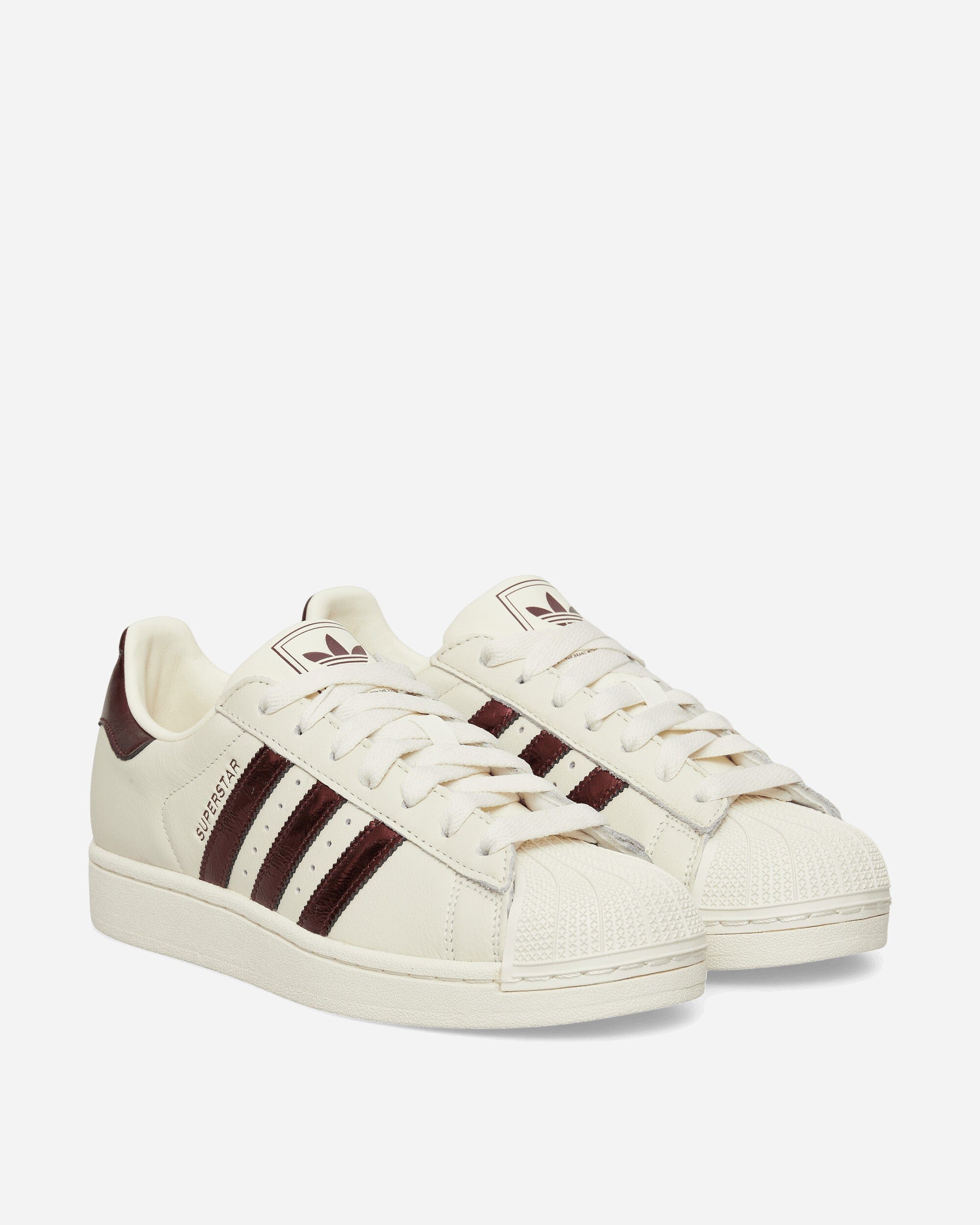 adidas Women's Superstar II Sneakers Off White / Maroon