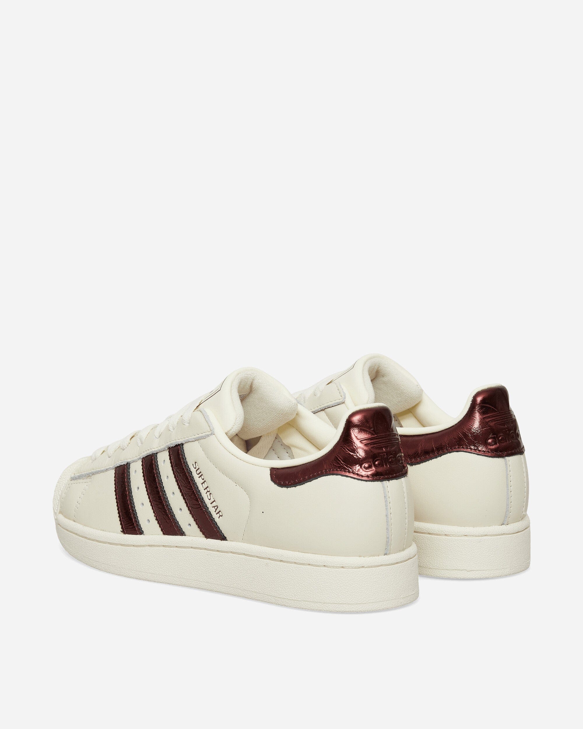 adidas Women's Superstar II Sneakers Off White / Maroon