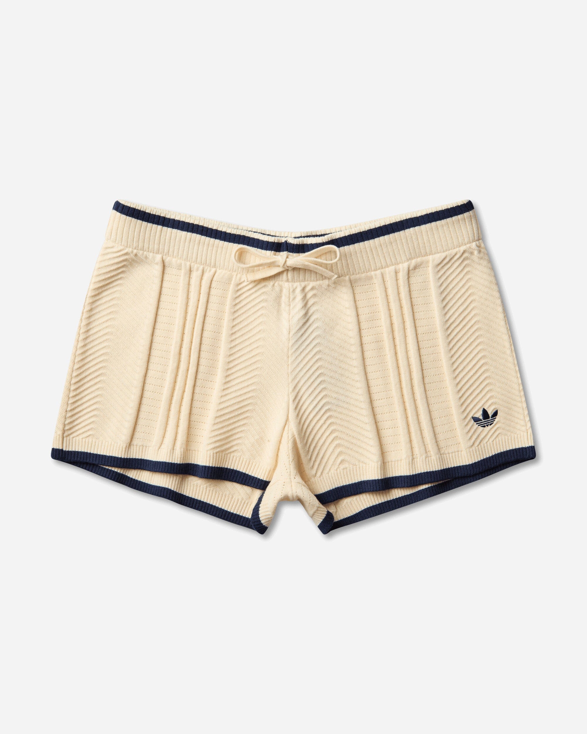 adidas Women's Cable Knit Shorts Warm Vanilla