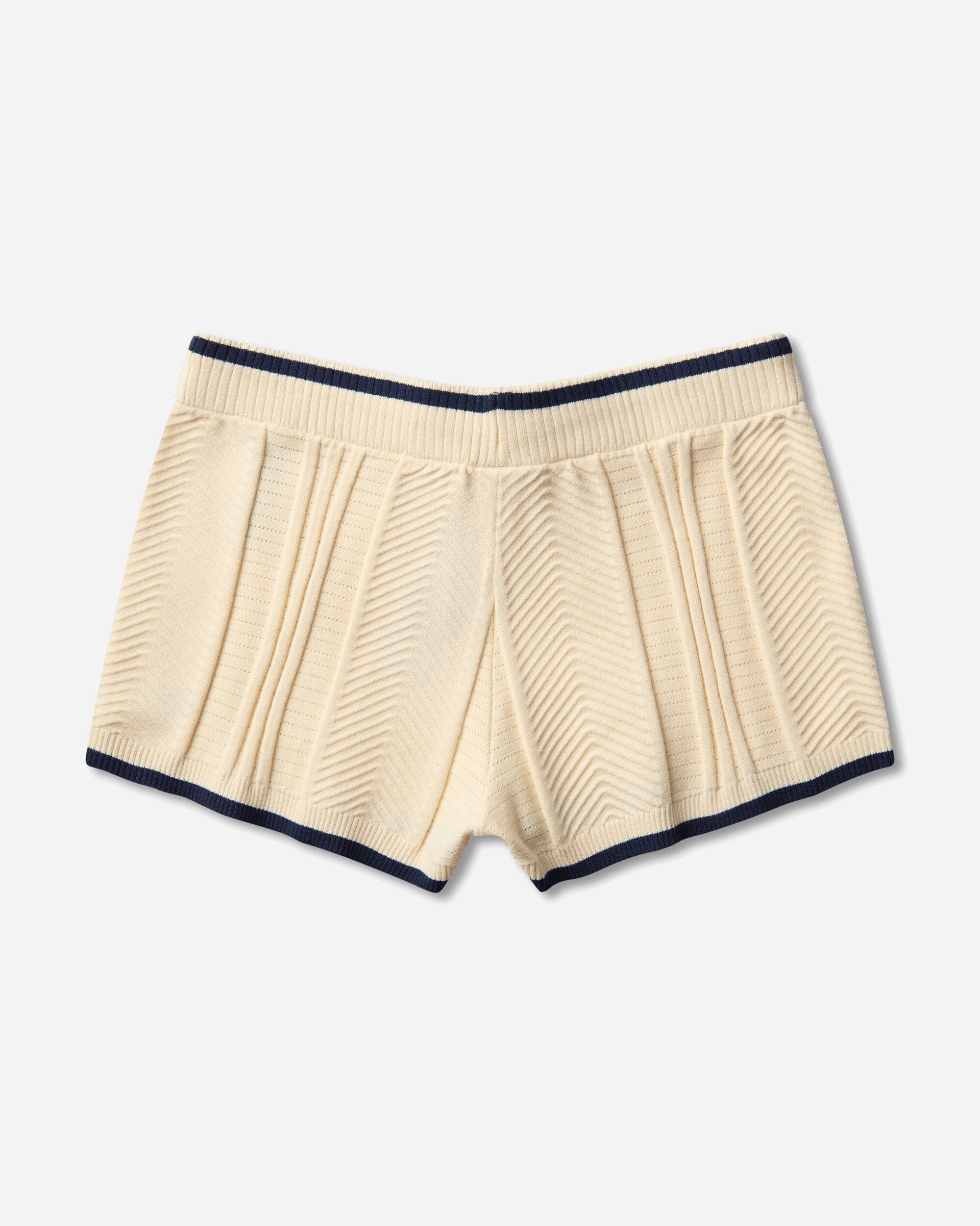 adidas Women's Cable Knit Shorts Warm Vanilla