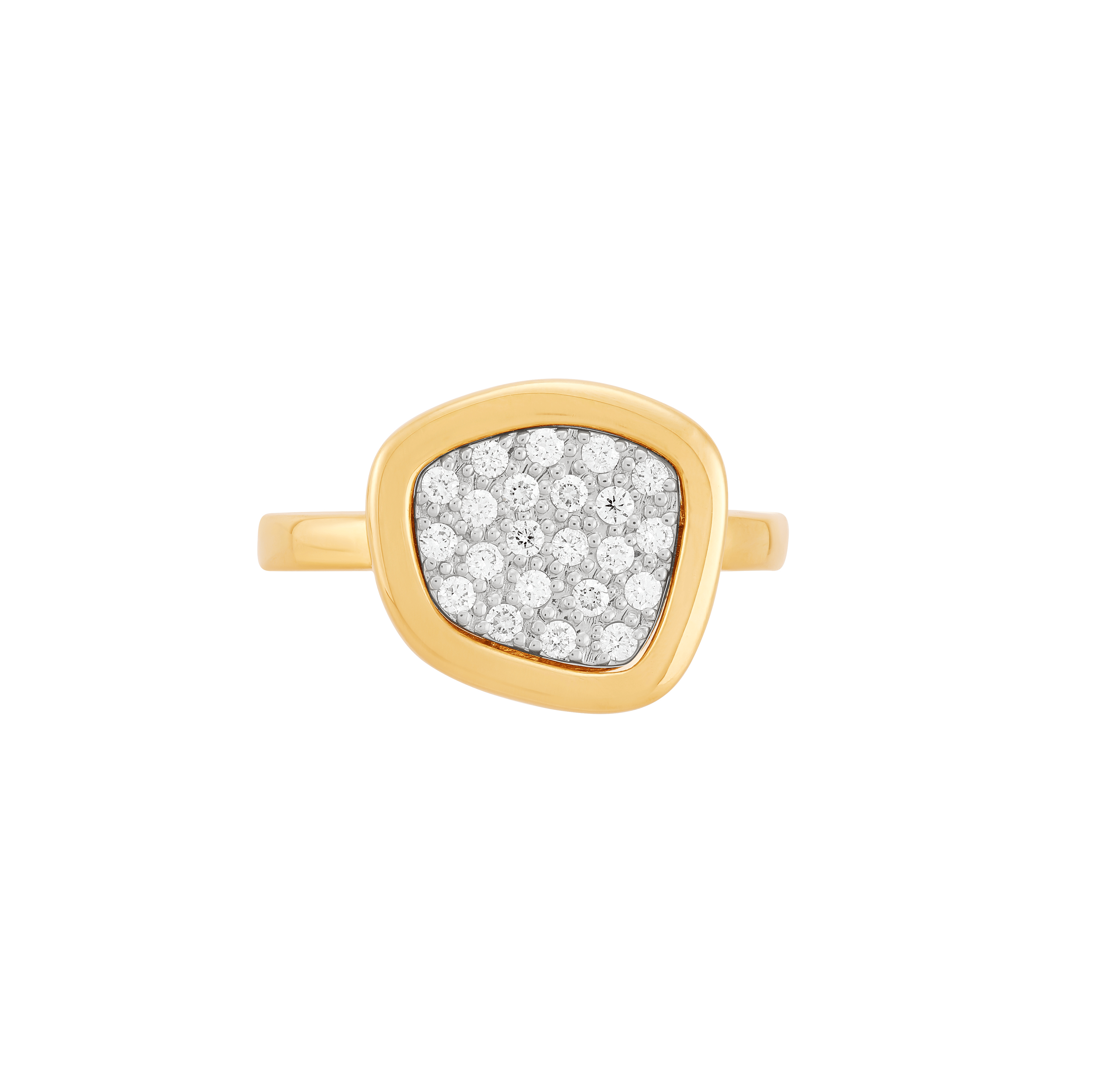 Sabel Collection Yellow Gold Fancy Shape Diamond Ring