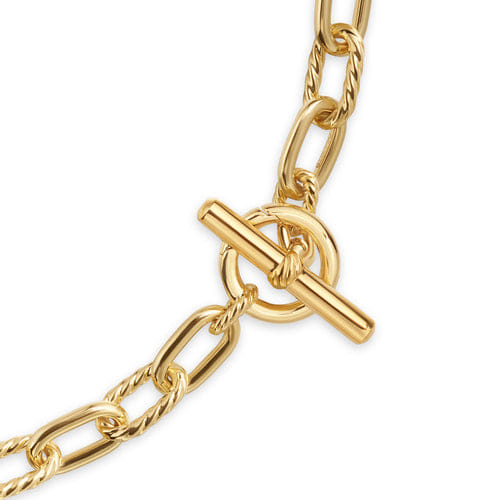 David Yurman DY Madison Toggle Chain Necklace in 18K Yellow Gold, 18"