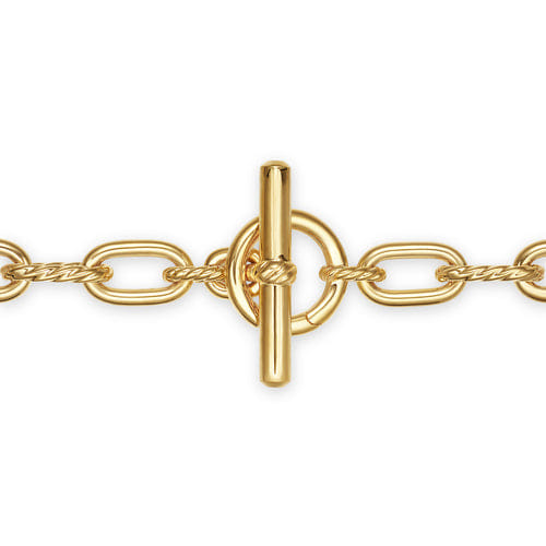 David Yurman DY Madison Toggle Chain Necklace in 18K Yellow Gold, 18"