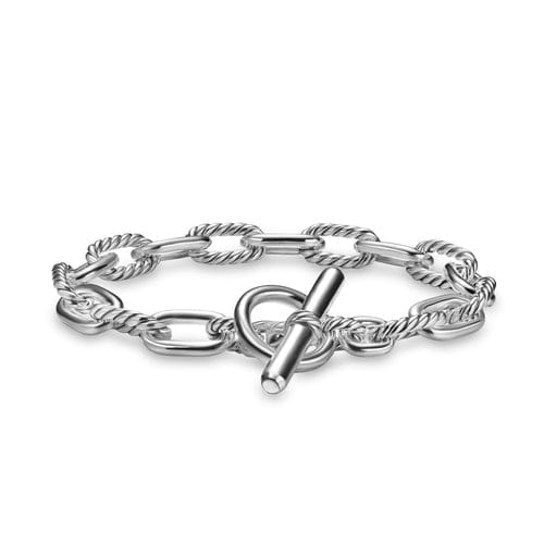David Yurman DY Madison Toggle Chain Bracelet in Sterling Silver, Size Medium