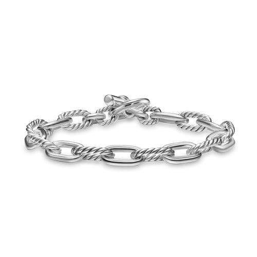 David Yurman DY Madison Toggle Chain Bracelet in Sterling Silver, Size Medium