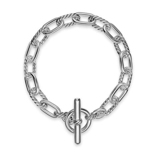 David Yurman DY Madison Toggle Chain Bracelet in Sterling Silver, Size Medium
