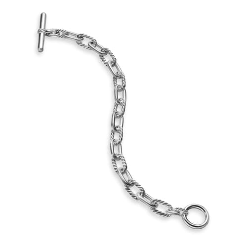David Yurman DY Madison Toggle Chain Bracelet in Sterling Silver, Size Medium