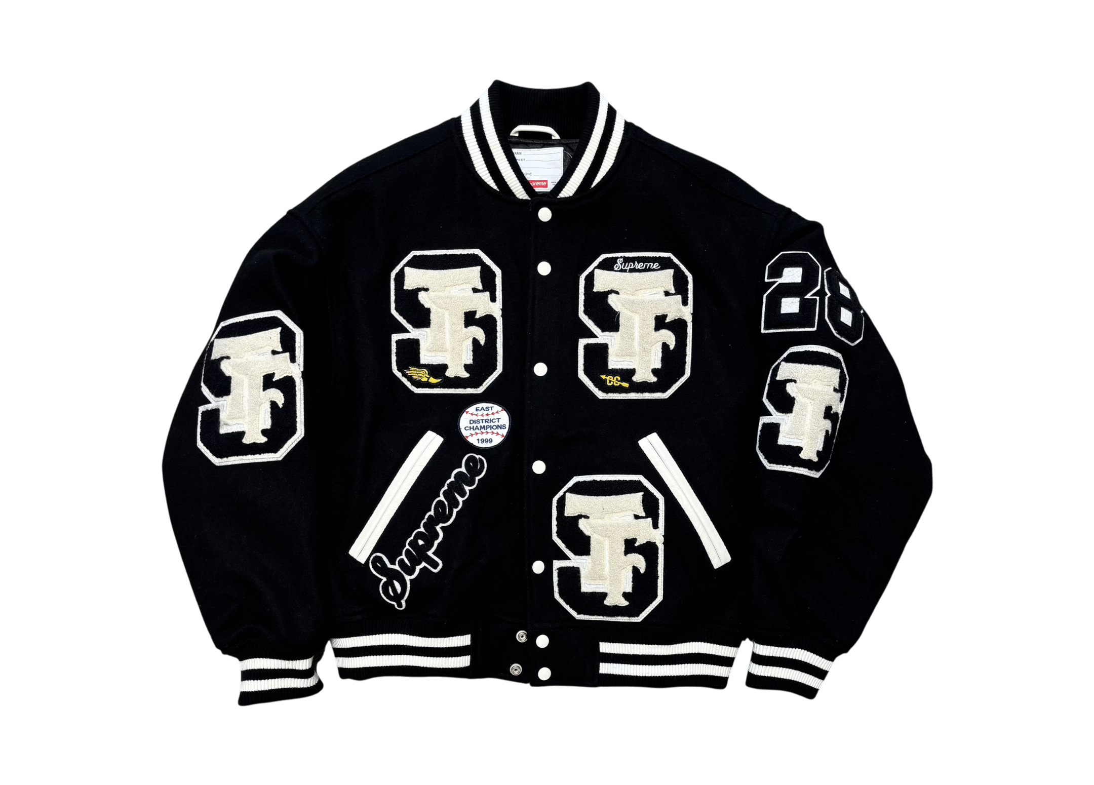 Supreme Varsity Jacket Drill Team Black COND NEW