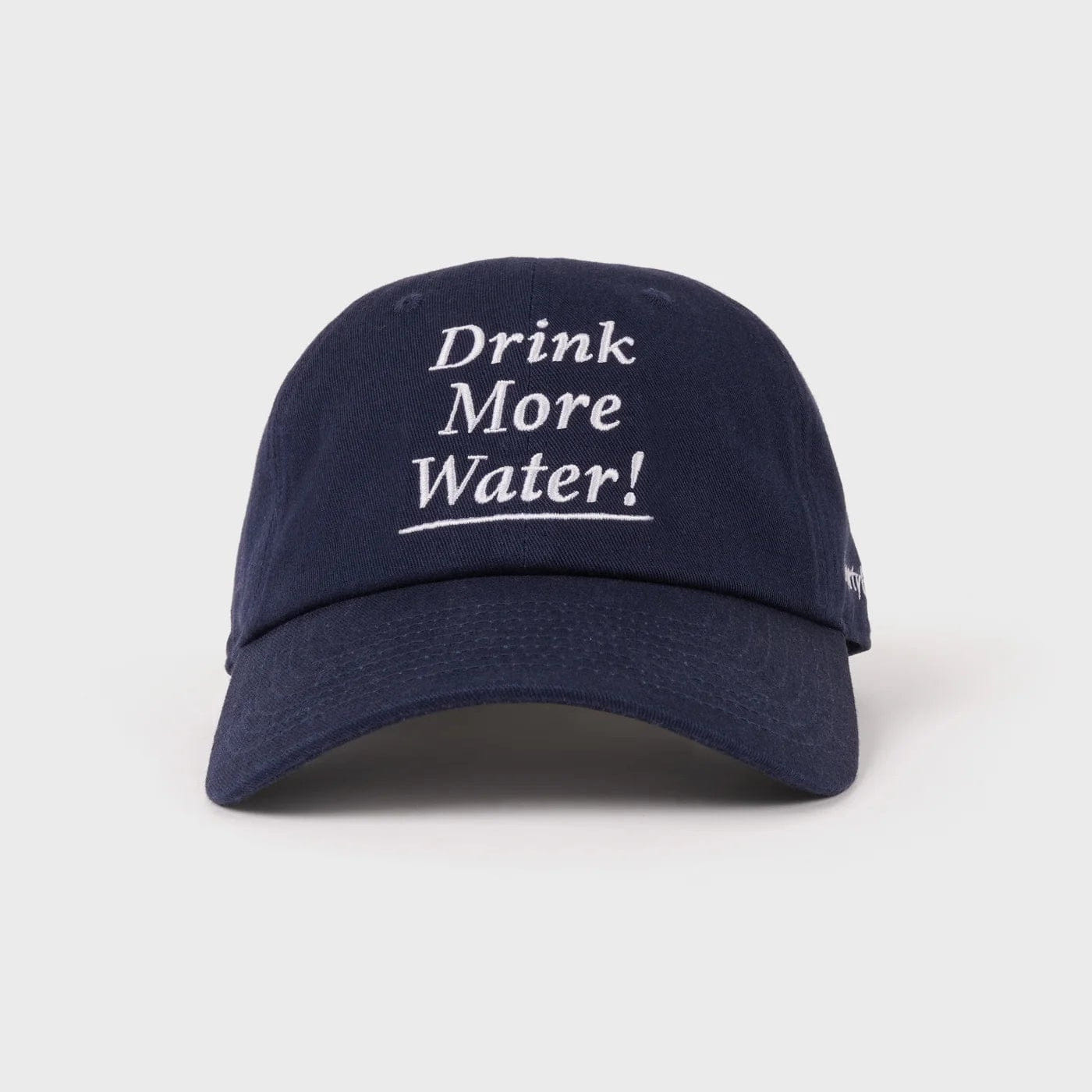 Sporty & Rich Drink More Water Hat Light Navy White