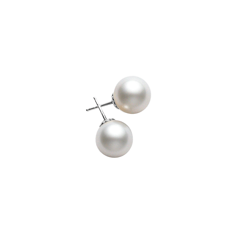Mikimoto White South Sea Pearl 10mm Stud Earrings