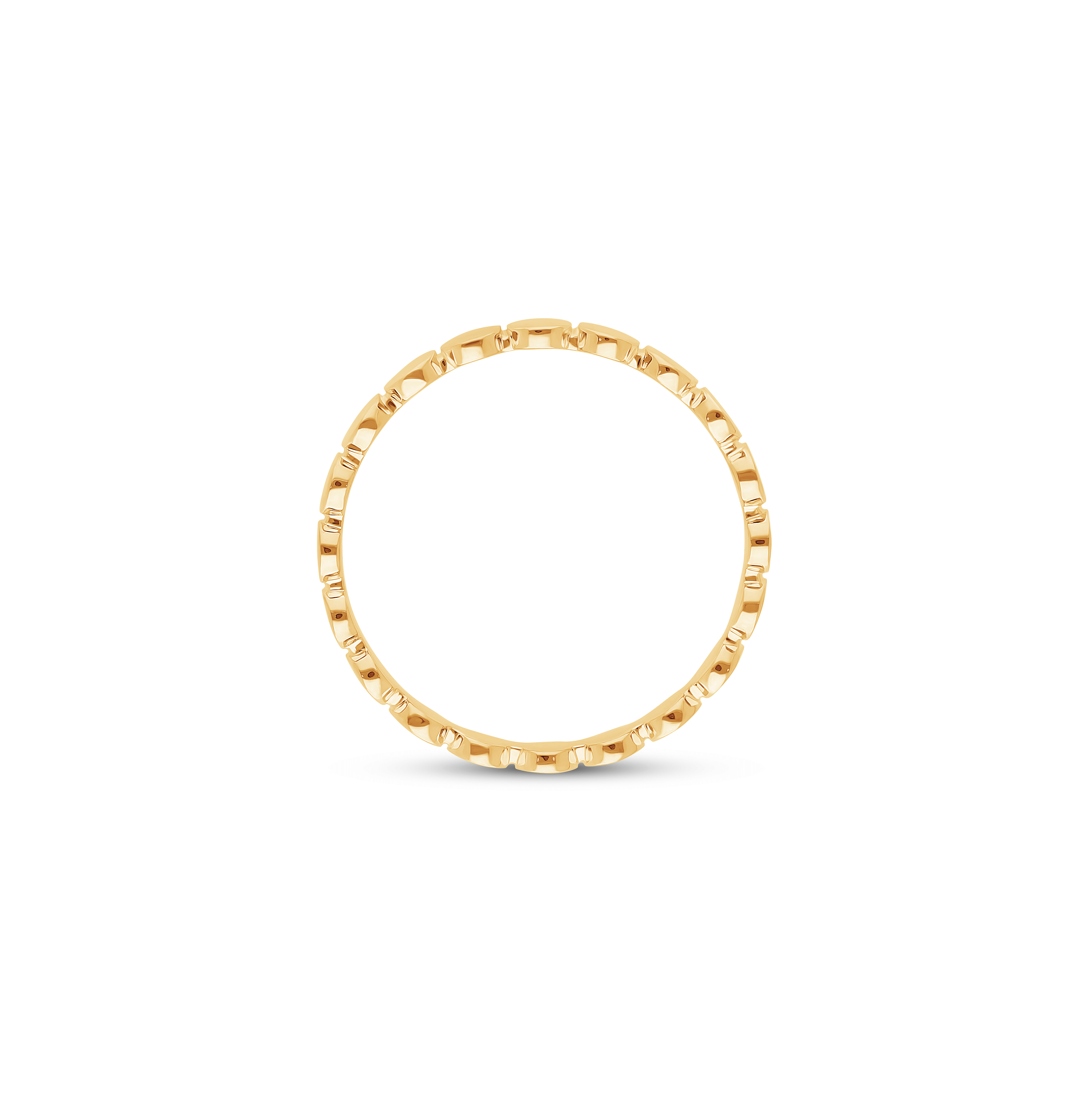 Sabel Collection Yellow Gold Round Disc Ring