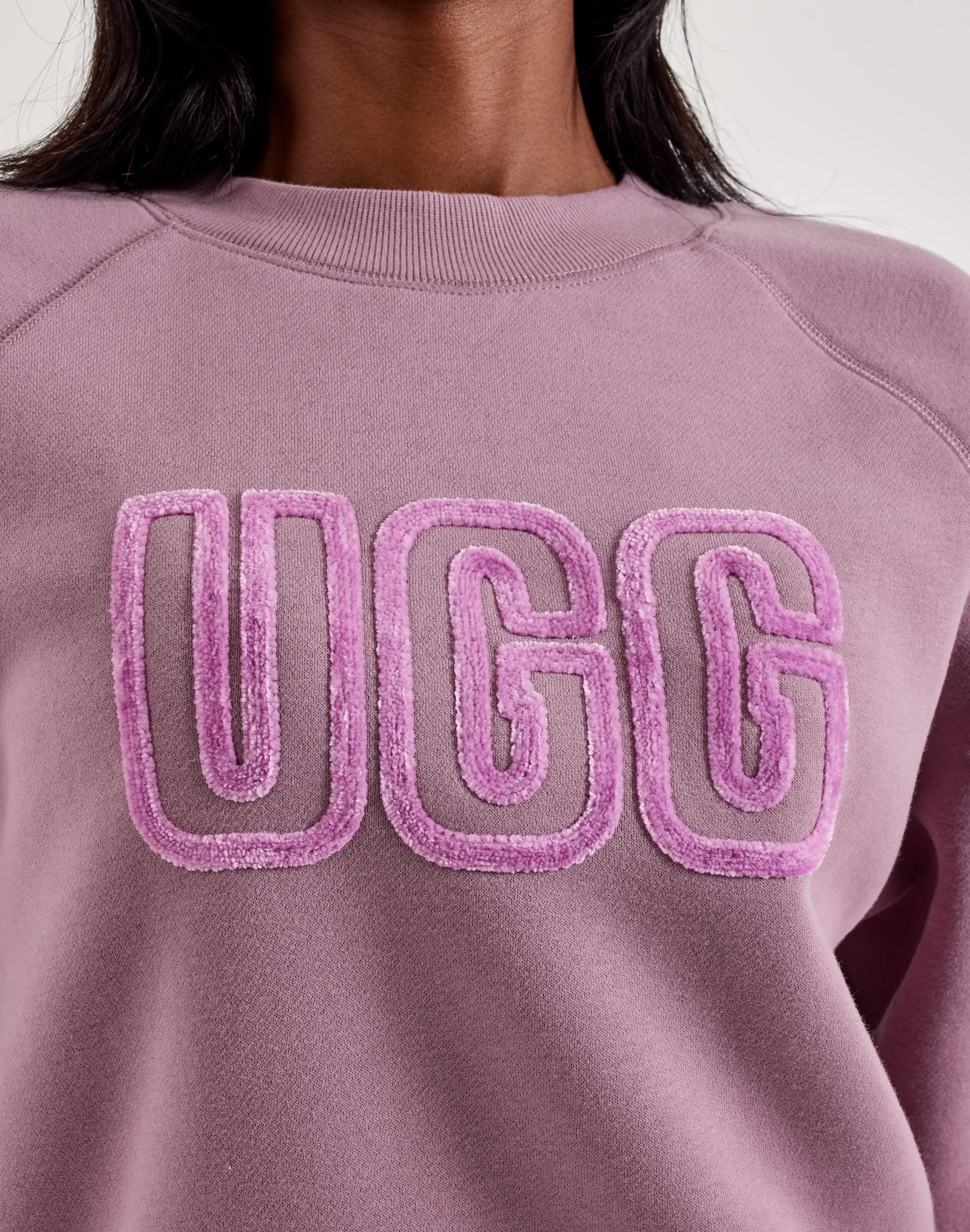 UGG Logo Crewneck Fleece Sweatshirt