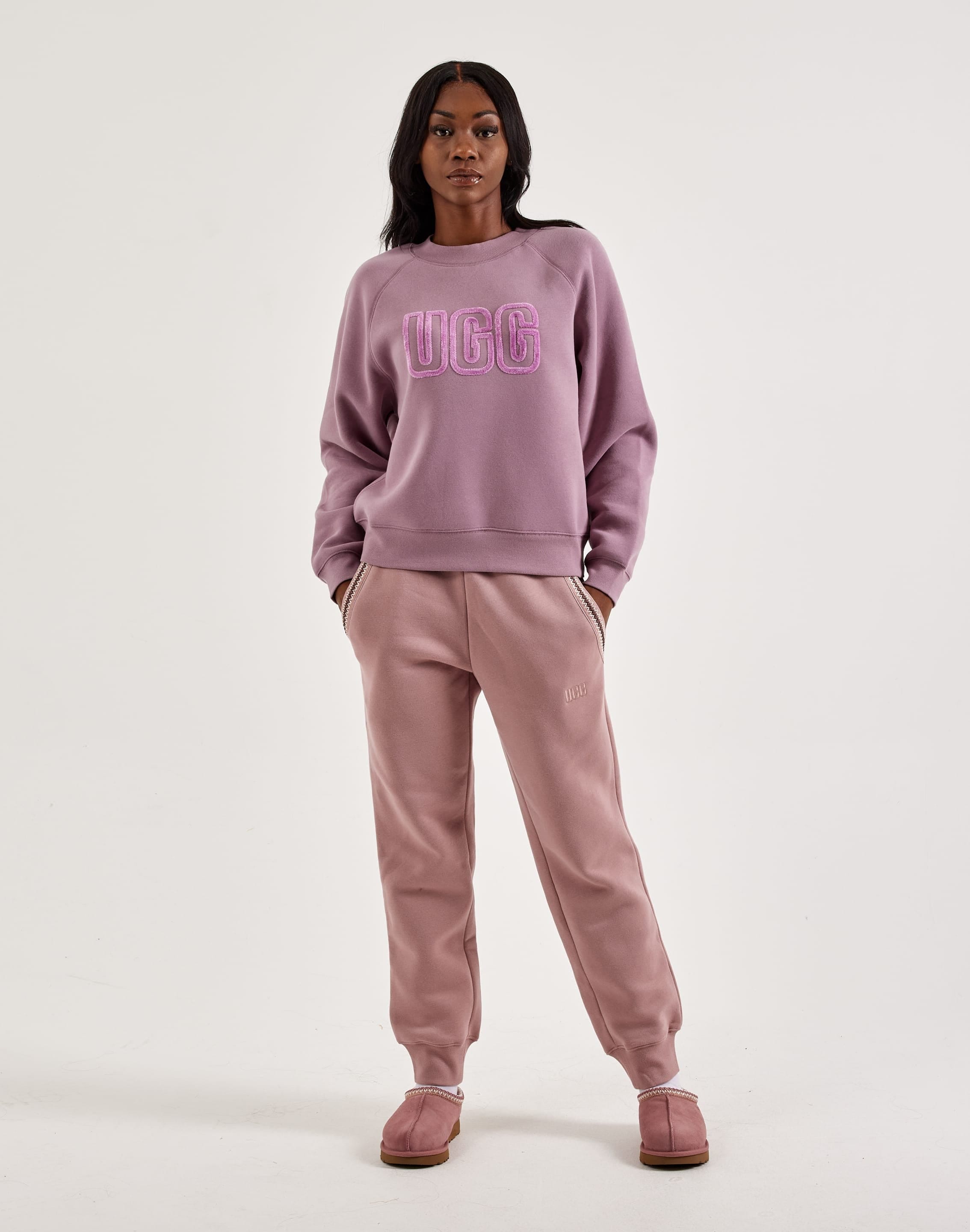 UGG Logo Crewneck Fleece Sweatshirt