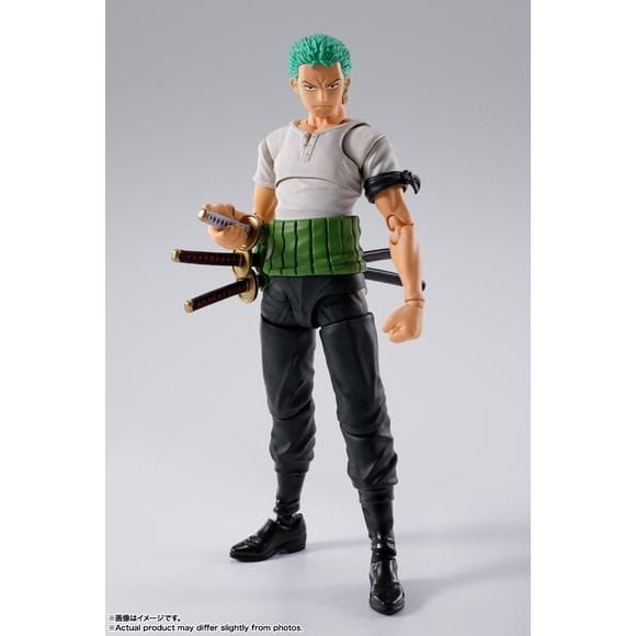 TAMASHII NATIONS Bandai Tamashii Nations One Piece S.H.Figuarts Roronoa Zoro -Romance Dawn- Action Figure
