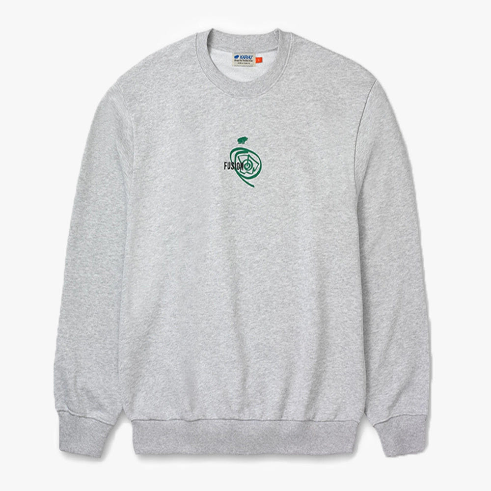 Karhu Fusion OG Sweatshirt - Heather Grey / Ultramarine Green
