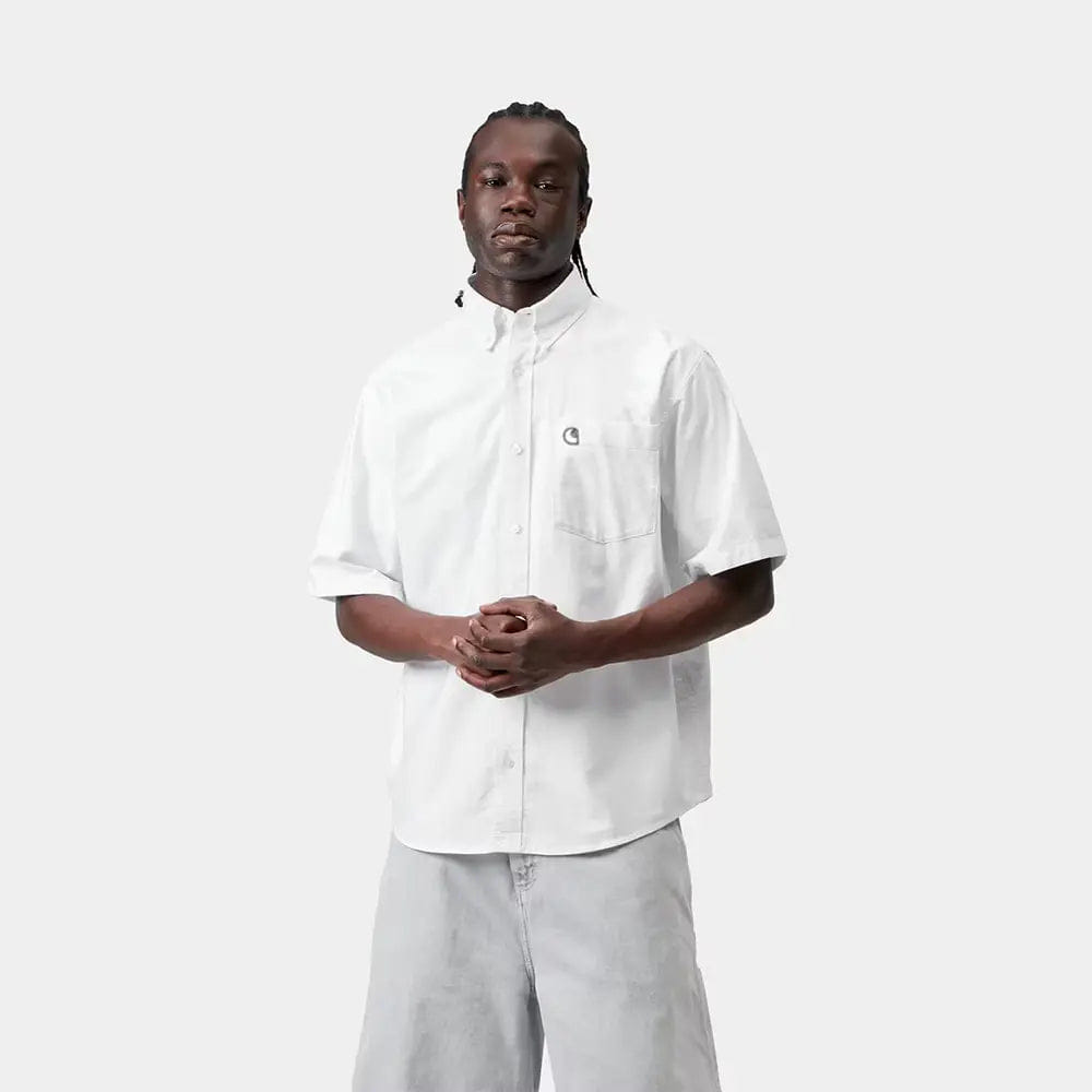 Carhartt Work in Progress Carhartt WIP S/S Braxton Shirt - White / Black
