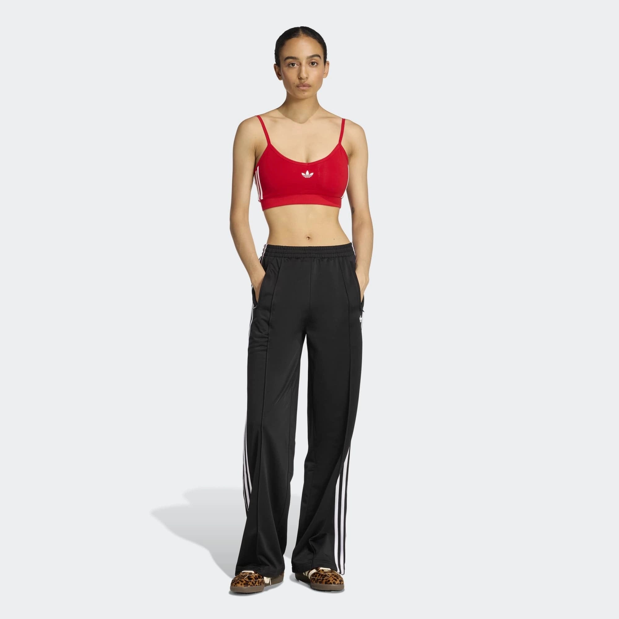 adidas Originals Firebird Loose Damen Track Pants – Black / White