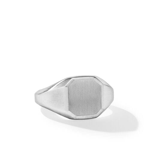David Yurman Streamline Signet Ring in Sterling Silver, Size 10