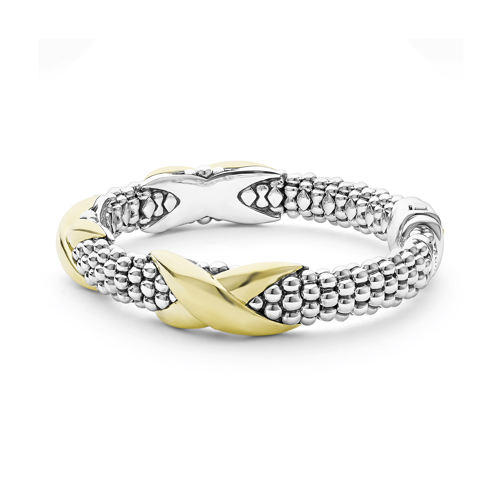 LAGOS Embrace Three Station X Caviar Bracelet, 9mm