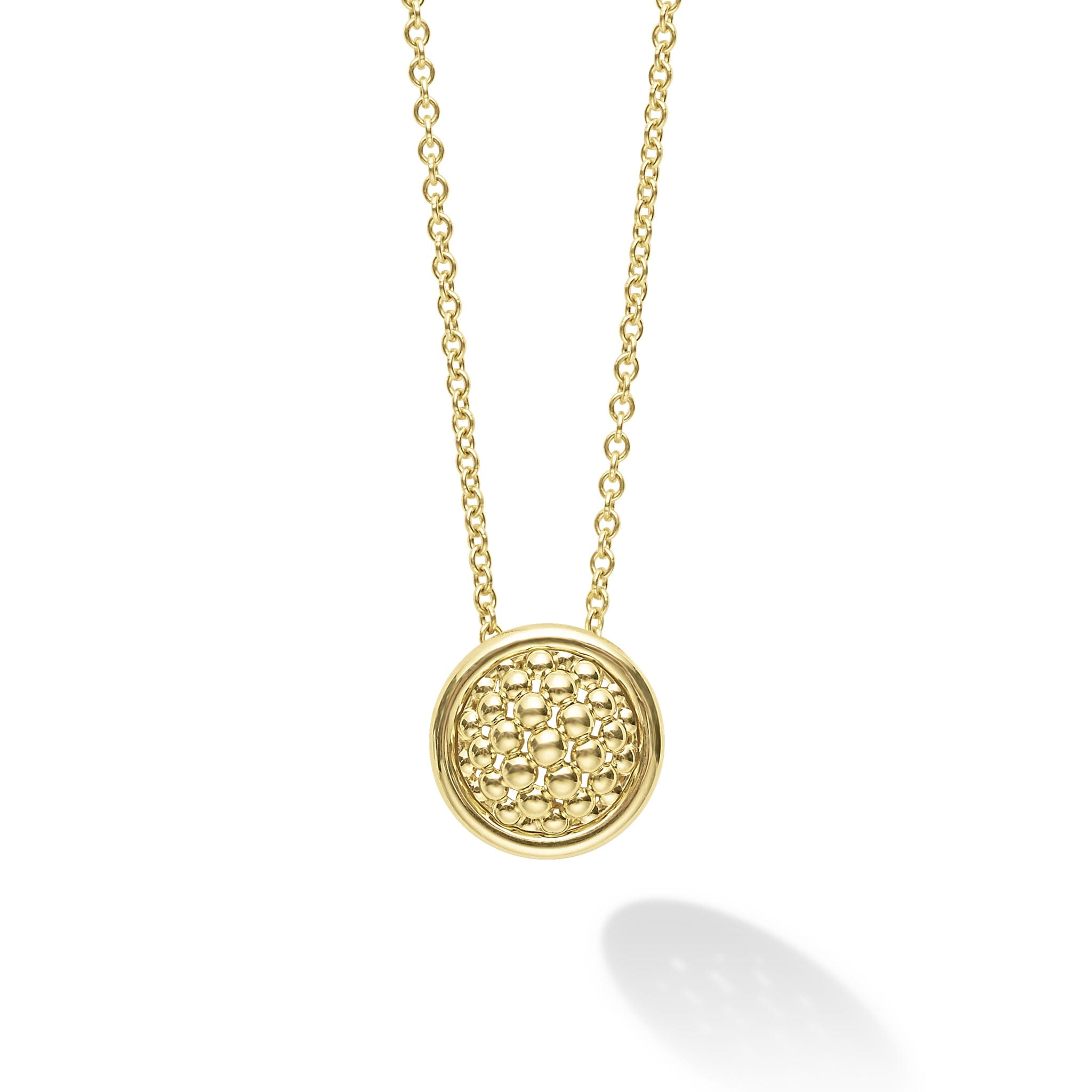 LAGOS Meridian 18K Gold Circle Pendant Necklace
