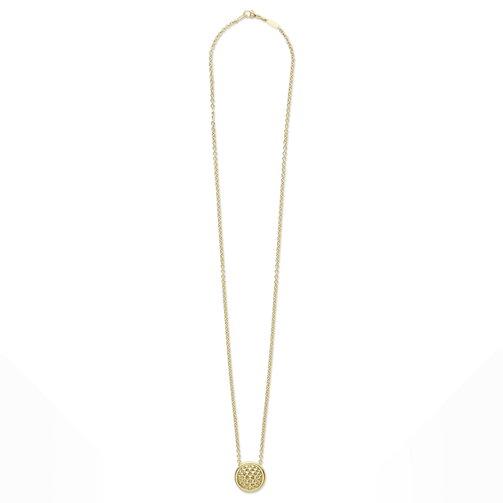 LAGOS Meridian 18K Gold Circle Pendant Necklace