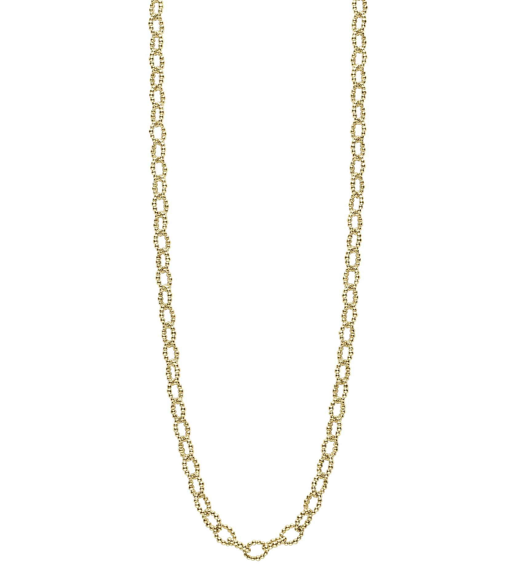 LAGOS Signature Caviar 18K Gold Petite Link Necklace