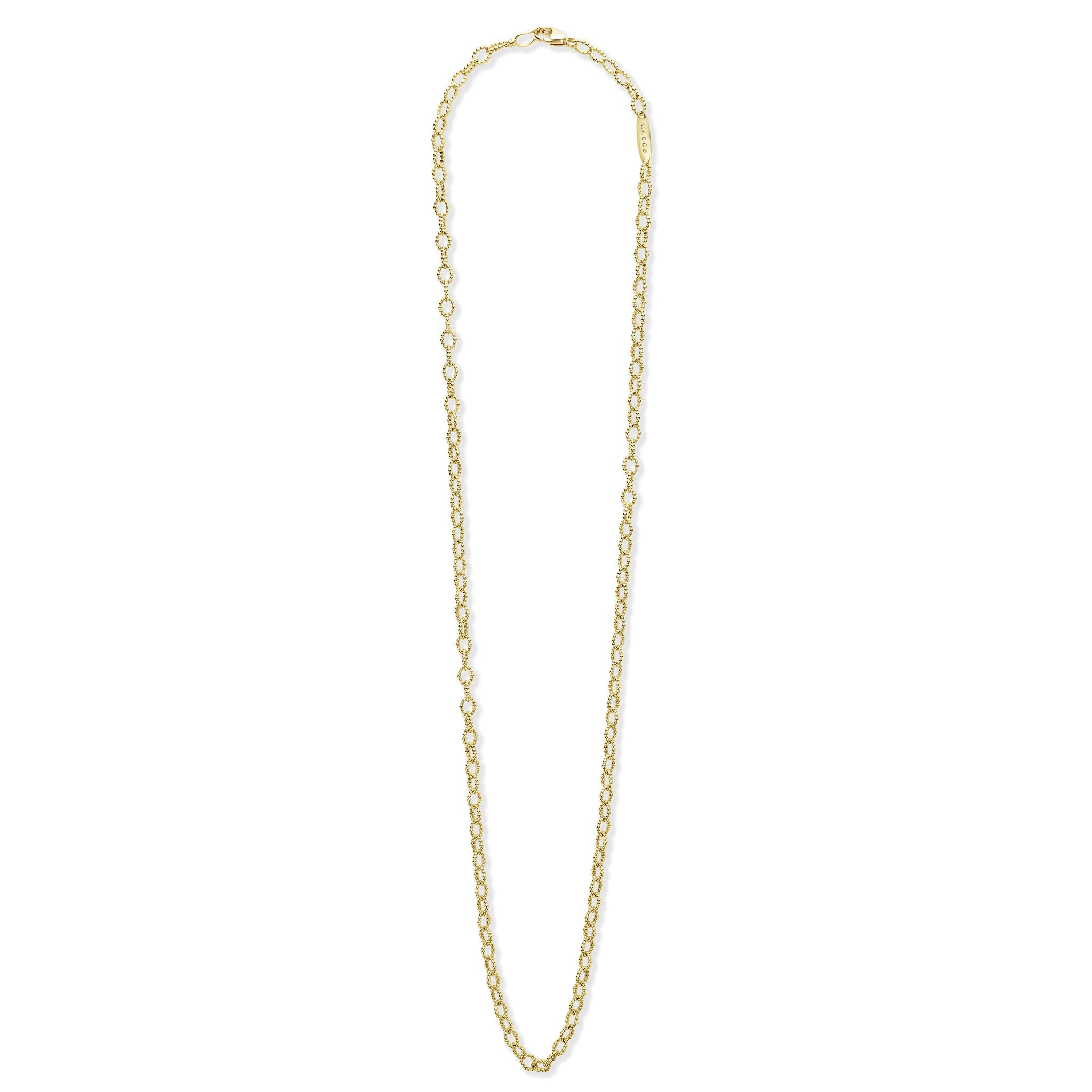 LAGOS Signature Caviar 18K Gold Petite Link Necklace
