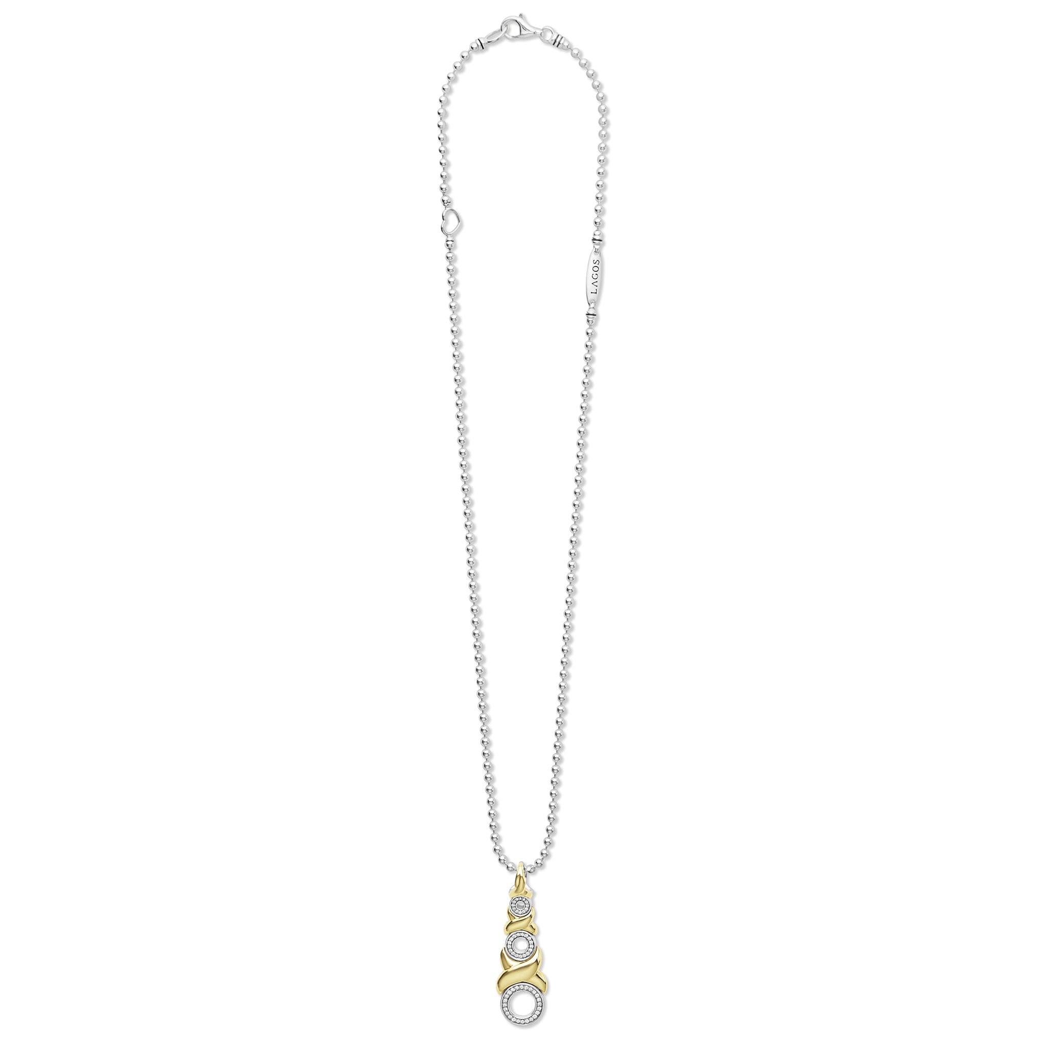 LAGOS Embrace 18K Gold XO Diamond Necklace