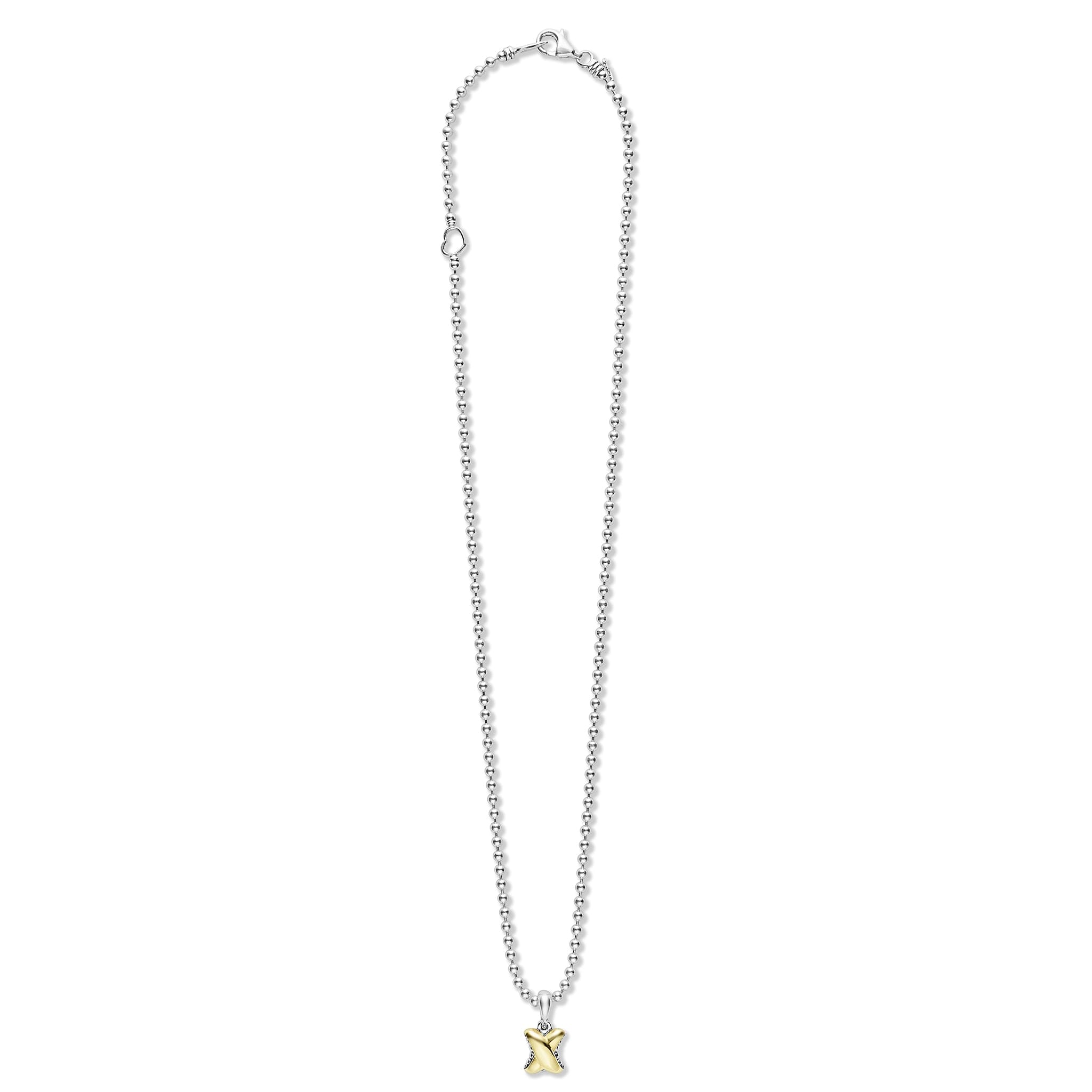 LAGOS Embrace Two-Tone X Pendant Necklace