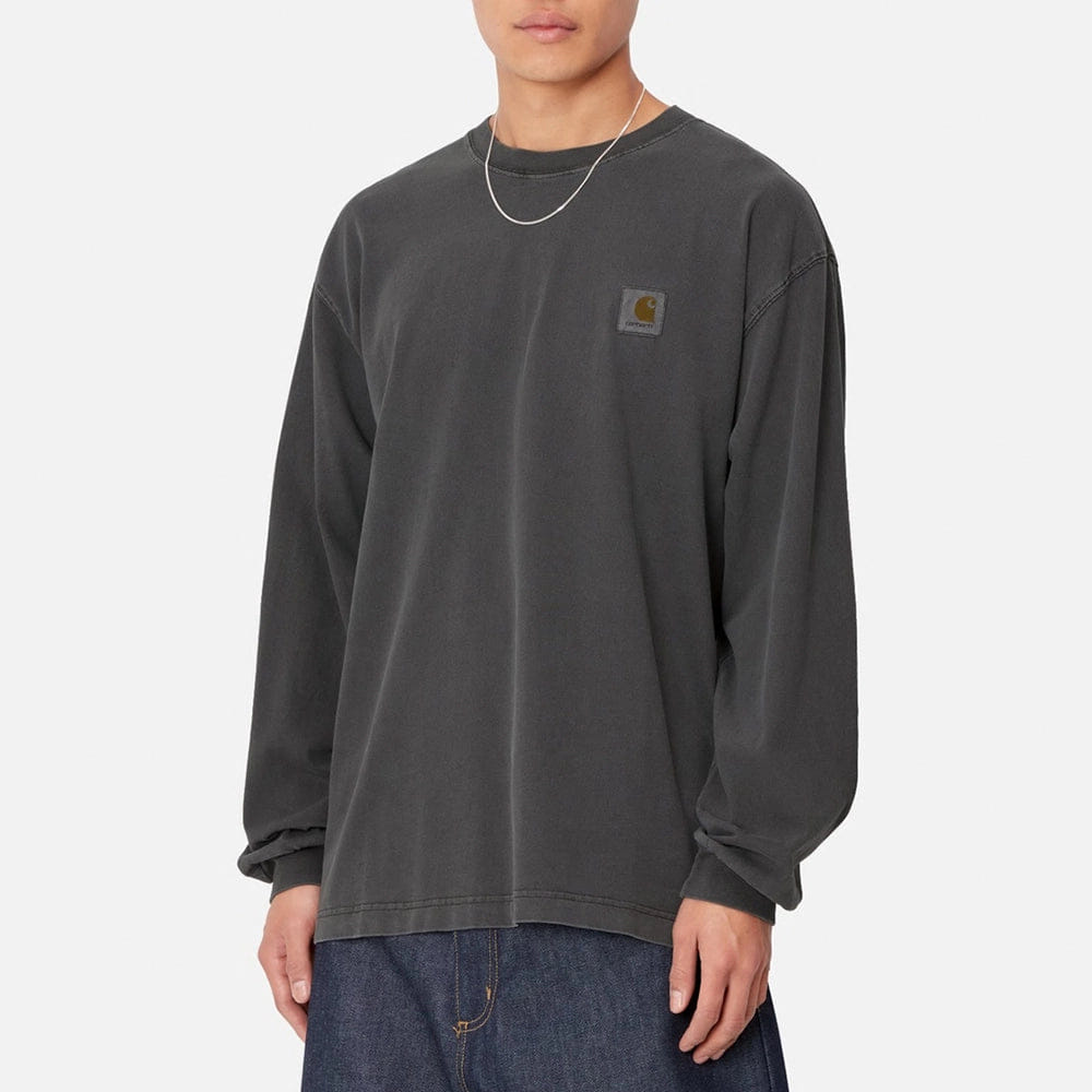 Carhartt Work in Progress Carhartt WIP L/S Vista T-Shirt - Black (garment dyed)