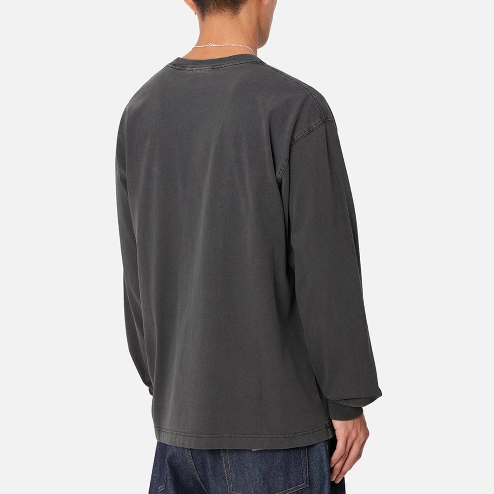 Carhartt Work in Progress Carhartt WIP L/S Vista T-Shirt - Black (garment dyed)
