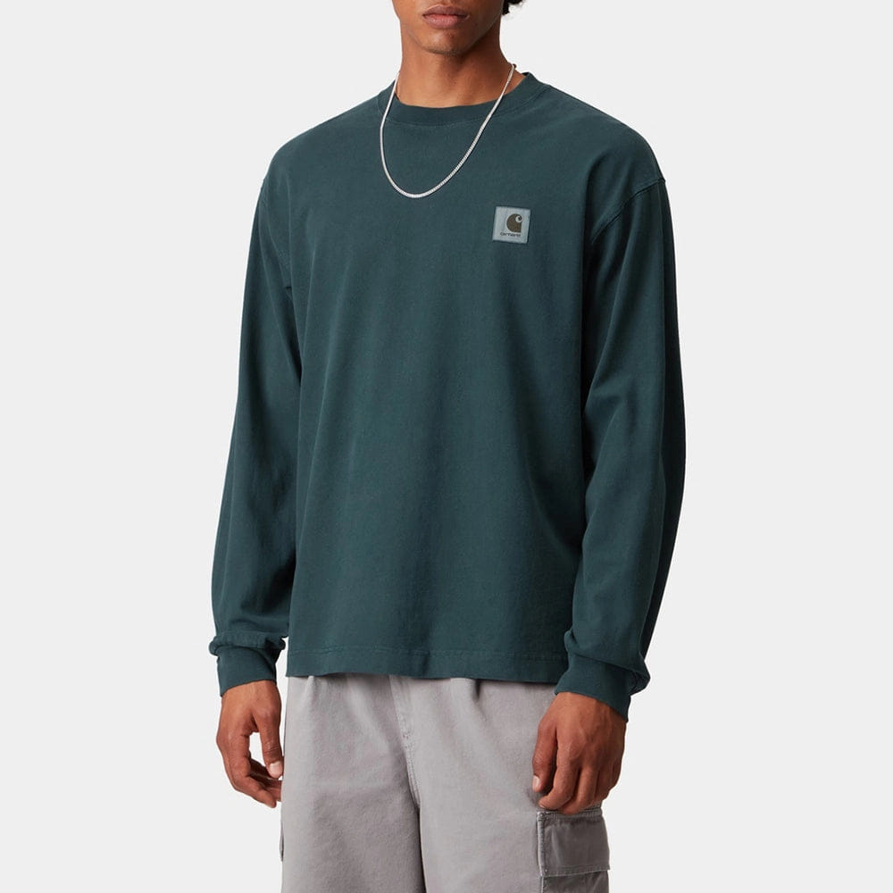 Carhartt Work in Progress Carhartt WIP L/S Vista T-Shirt - Deep Lagoon (garment dyed)