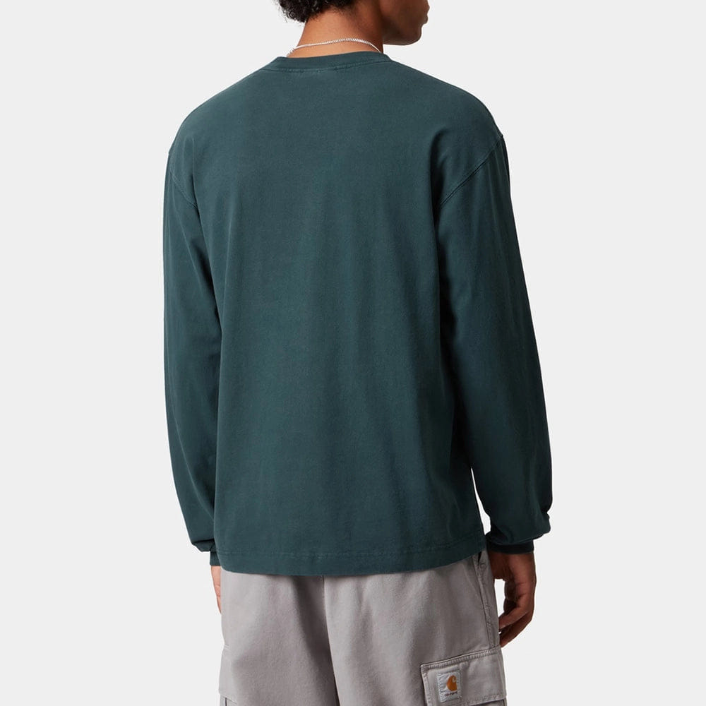 Carhartt Work in Progress Carhartt WIP L/S Vista T-Shirt - Deep Lagoon (garment dyed)