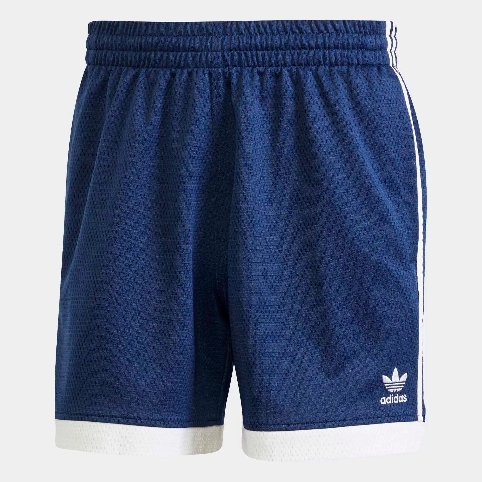 Adidas Originals Mock Eyelet Shorts - Night Indigo / White