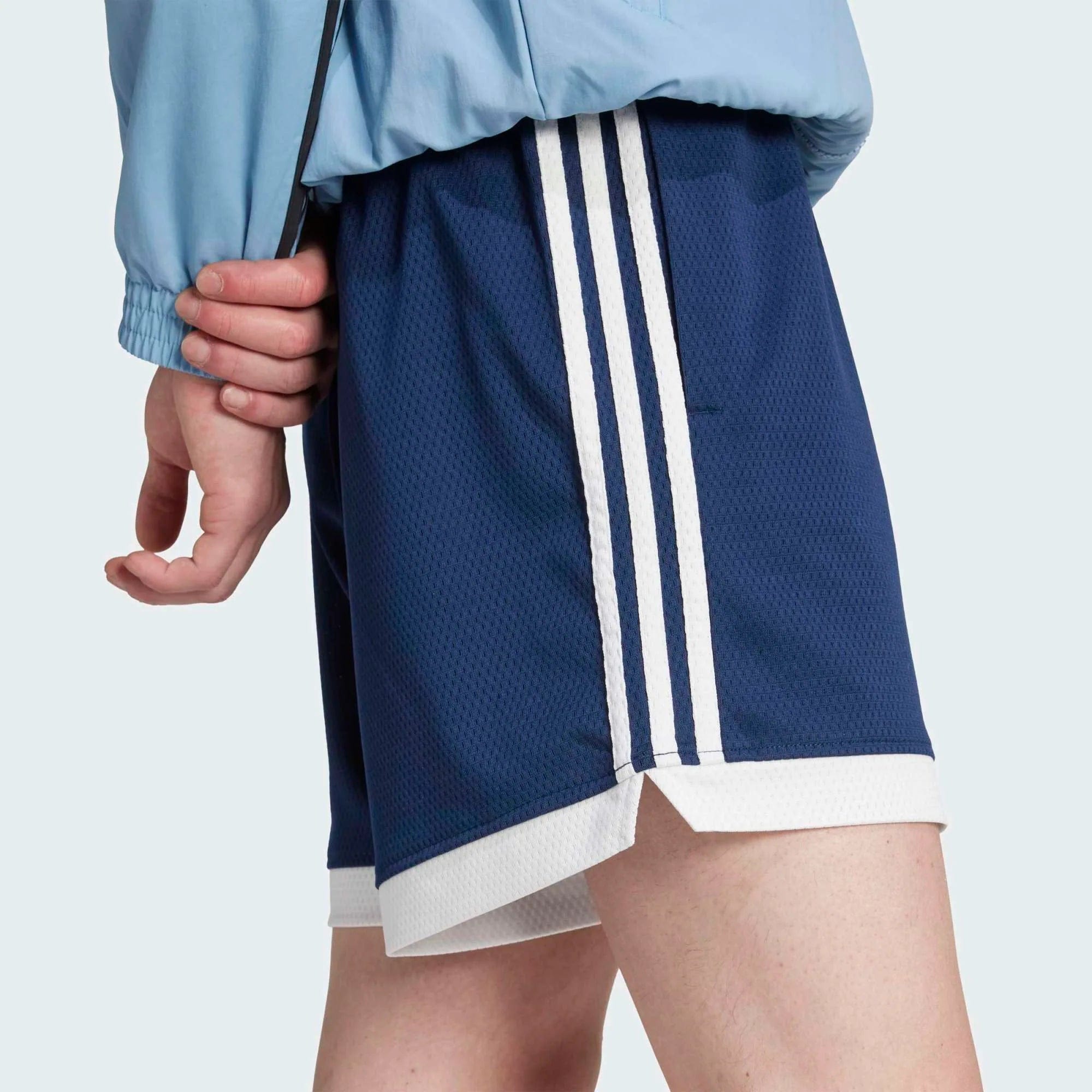 Adidas Originals Mock Eyelet Shorts - Night Indigo / White