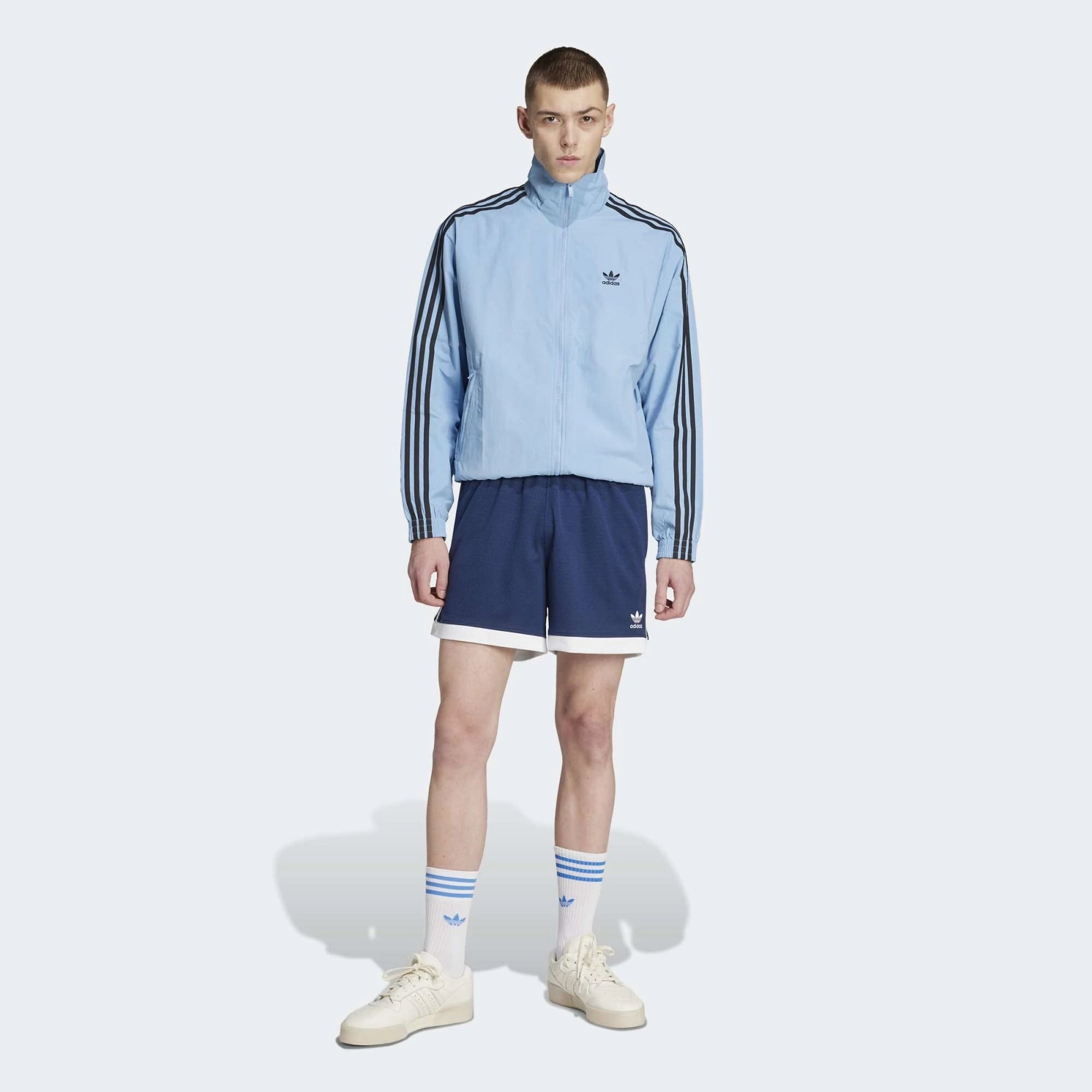 Adidas Originals Mock Eyelet Shorts - Night Indigo / White