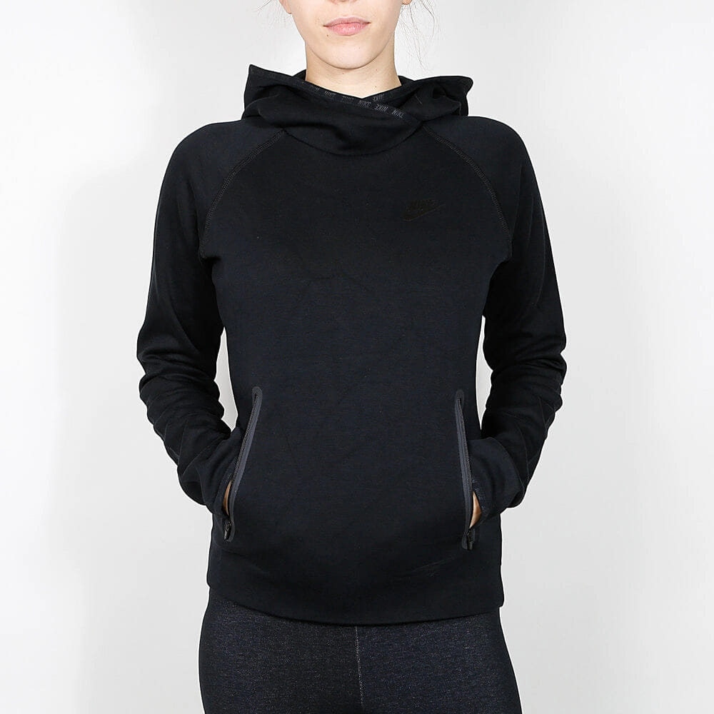 Nike Sportswear WMNS Tech Fleece Funnel Hoodie - Black
