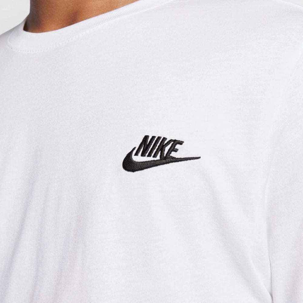 Nike Sportswear Club Embroidered Futura Tee - White / Black