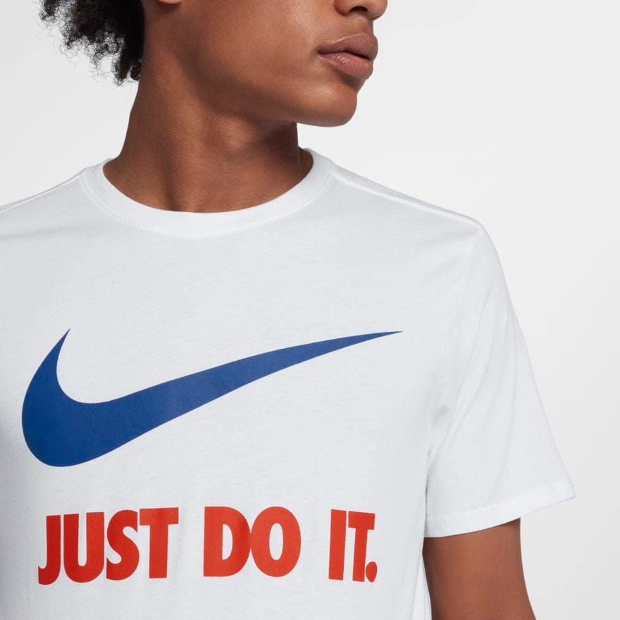 Nike Sportswear T-Shirt JDI Swoosh - White / Team Orange / Team Royal