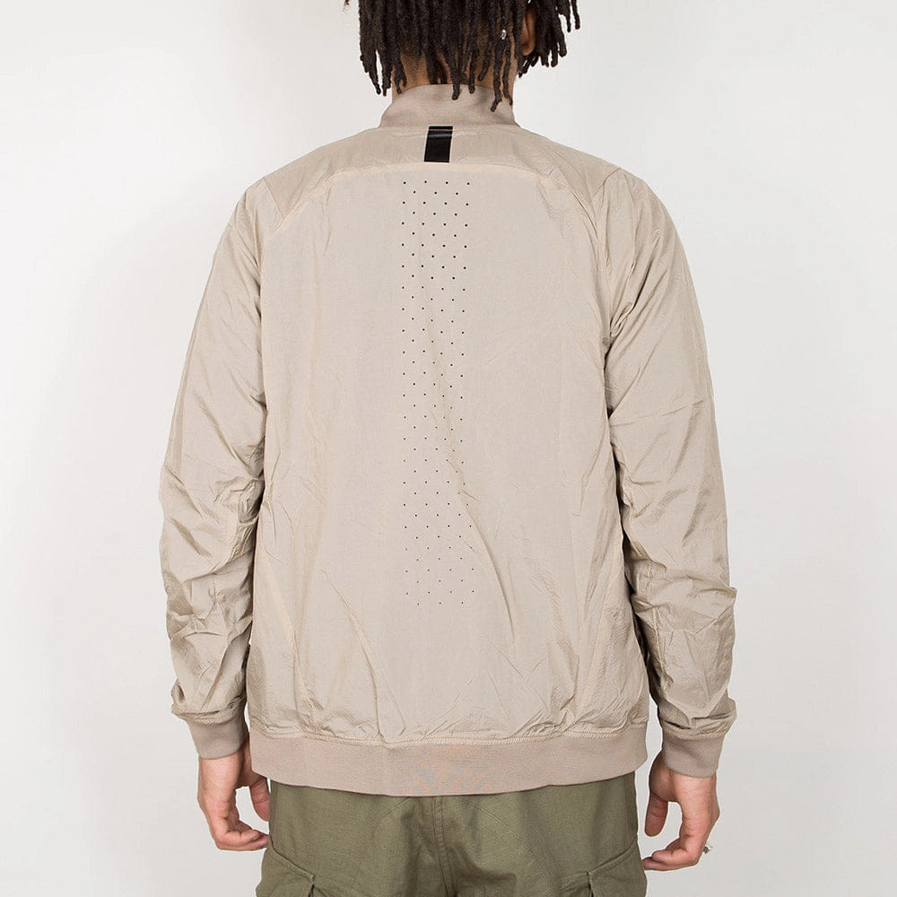 Nike Sportswear Tech Hypermesh Varsity Jacket - Khaki / White / Black