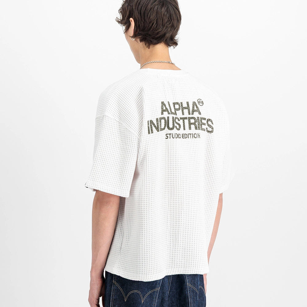 Alpha Industries Studio Waffle T-Shirt - White