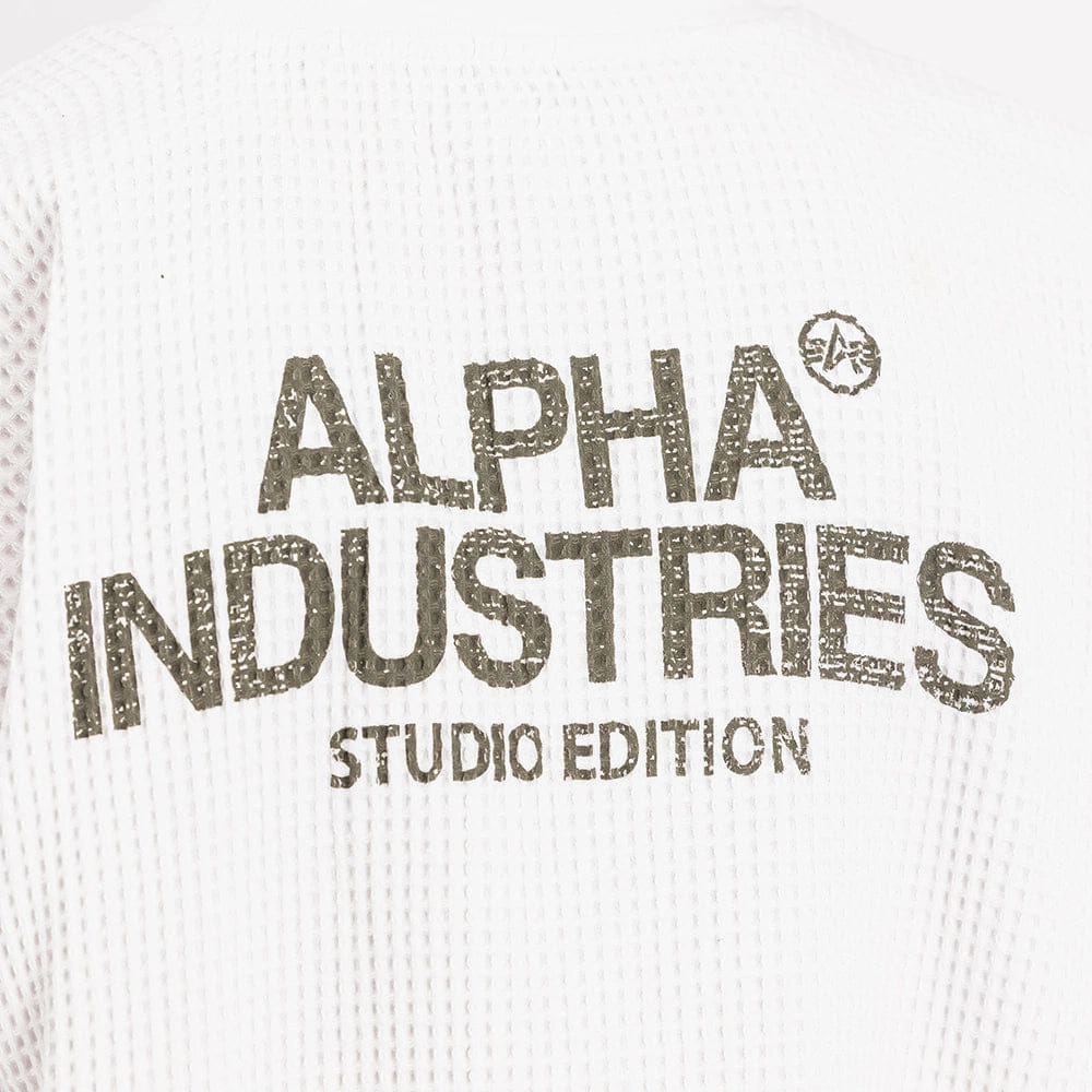 Alpha Industries Studio Waffle T-Shirt - White